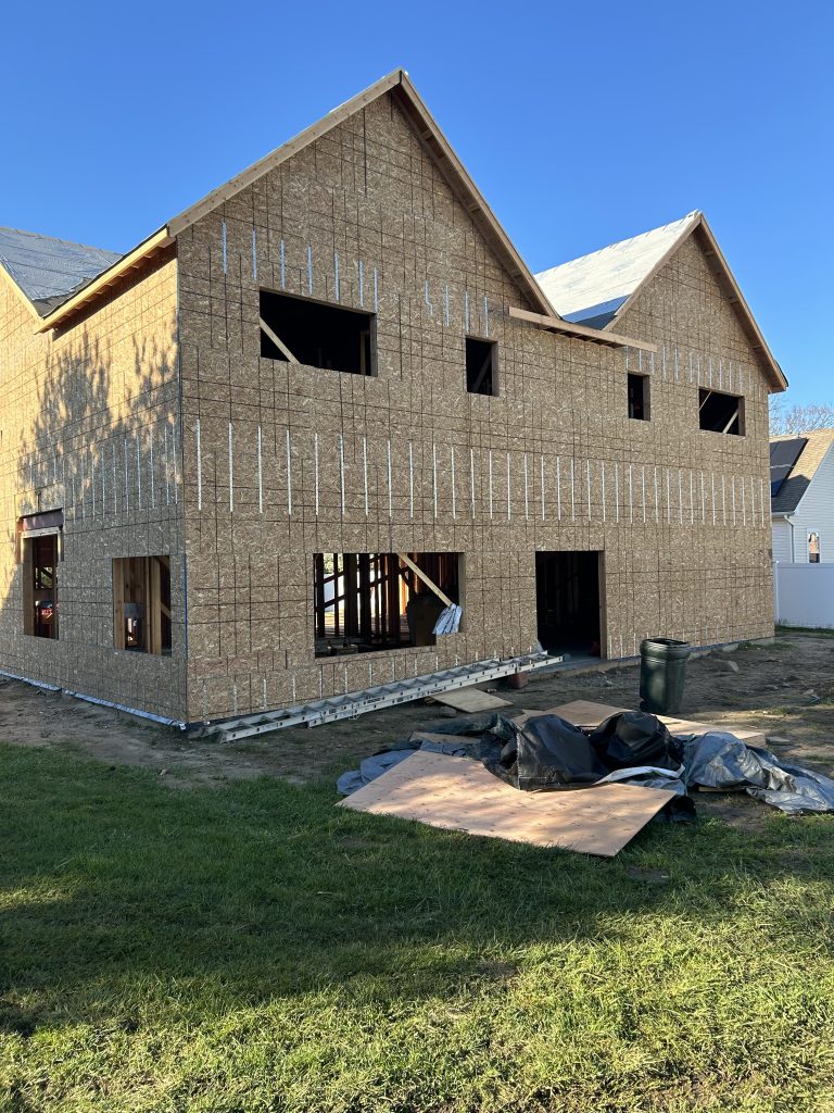 Kirby Lane - West Babylon - back of house construction